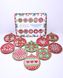 Набір новорічної прикраси для ялинки з алмазної мозаїки (10 шт) в картонній коробці